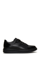 Erkek Siyah Deri Kalın Tabanlı Sneaker | Derimod Erkek Siyah Deri Kalın Tabanlı Sneaker | Derimod