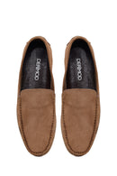 Erkek Vizon Süet Deri Loafer | Derimod Erkek Vizon Süet Deri Loafer | Derimod