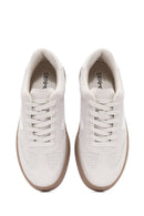 Kadın Bej Bağcıklı Sneaker | Derimod Kadın Bej Bağcıklı Sneaker | Derimod