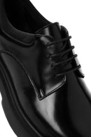 Male Black Lace-Up Thick-Soled Leather Casual Shoes | Derimod Male Black Lace-Up Thick-Soled Leather Casual Shoes | Derimod