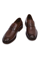 Erkek Kahverengi Deri Loafer | Derimod Erkek Kahverengi Deri Loafer | Derimod