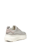 Geox Women's Grey D Nebula 2.0 XA - Knit.Tex + Water Laced Fabric Sneaker | Derimod Geox Women's Grey D Nebula 2.0 XA - Knit.Tex + Water Laced Fabric Sneaker | Derimod