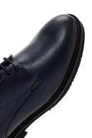 Men's Navy Blue Leather Casual Shoes | Derimod Men's Navy Blue Leather Casual Shoes | Derimod
