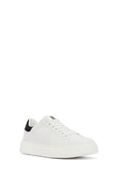 Erkek Beyaz Bağcıklı Sneaker | Derimod Erkek Beyaz Bağcıklı Sneaker | Derimod