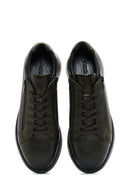 Erkek Haki Deri Sneaker | Derimod Erkek Haki Deri Sneaker | Derimod