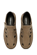 Men's Beige Nubuck Leather Casual Shoes | Derimod Men's Beige Nubuck Leather Casual Shoes | Derimod