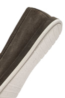 Erkek Haki Süet Deri Loafer | Derimod Erkek Haki Süet Deri Loafer | Derimod