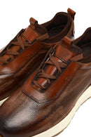 Erkek Kahverengi Kalın Tabanlı Deri Casual Sneaker | Derimod Erkek Kahverengi Kalın Tabanlı Deri Casual Sneaker | Derimod