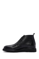 Men's Black Leather Casual Boots | Derimod Men's Black Leather Casual Boots | Derimod