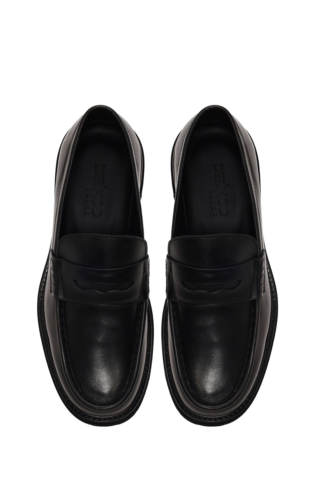 Erkek Siyah Deri Casual Loafer