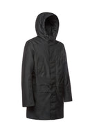 Geox Men's Black Clintford Zippered Hooded Long Coat | Derimod Geox Men's Black Clintford Zippered Hooded Long Coat | Derimod