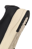 Erkek Siyah Bağcıklı Kalın Tabanlı Deri Sneaker | Derimod Erkek Siyah Bağcıklı Kalın Tabanlı Deri Sneaker | Derimod