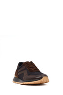 Erkek Siyah Bağcıklı Deri Sneaker | Derimod Erkek Siyah Bağcıklı Deri Sneaker | Derimod
