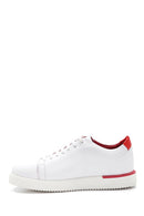 Men's White Leather Sneaker | Derimod Men's White Leather Sneaker | Derimod