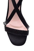 Women's Knitted Detailed Heeled Shoes | Derimod Women's Knitted Detailed Heeled Shoes | Derimod