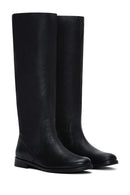 Women's Black Classic Leather Boots | Derimod Women's Black Classic Leather Boots | Derimod