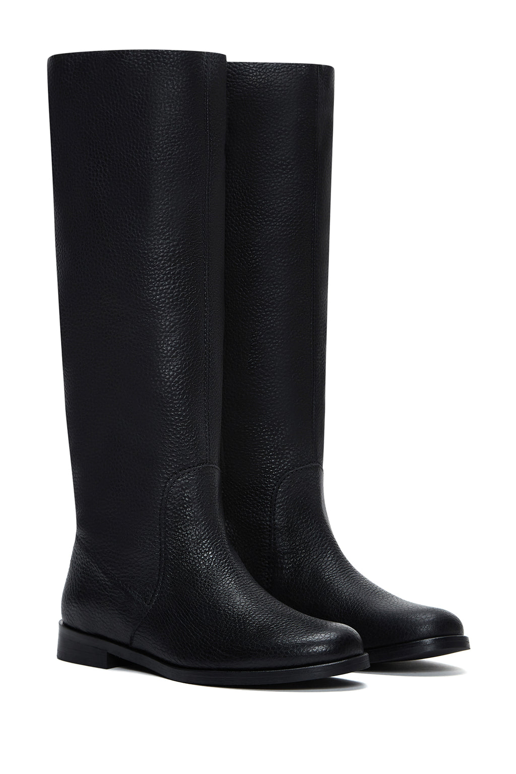 Kadın Siyah Deri Klasik Çizme