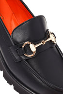 Derimod Flex Kadın Siyah Deri Maskülen Loafer | Derimod Derimod Flex Kadın Siyah Deri Maskülen Loafer | Derimod
