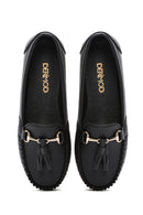 Kadın Siyah Püskül Detaylı Loafer | Derimod Kadın Siyah Püskül Detaylı Loafer | Derimod
