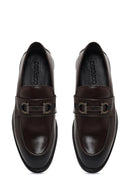 Men Brown Buckled Leather Loafer | Derimod Men Brown Buckled Leather Loafer | Derimod