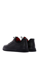 Erkek Siyah Bağcıklı Deri Sneaker | Derimod Erkek Siyah Bağcıklı Deri Sneaker | Derimod