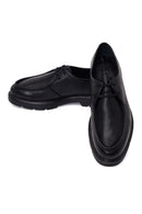 Erkek Siyah Bağcıklı Kalın Tabanlı Deri Casual Ayakkabı | Derimod Erkek Siyah Bağcıklı Kalın Tabanlı Deri Casual Ayakkabı | Derimod