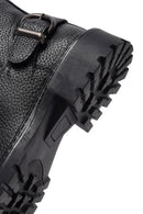 Woman Siyah Leather Biker Bot | Derimod Woman Siyah Leather Biker Bot | Derimod