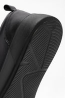 Erkek Siyah Bağcıklı Deri Sneaker | Derimod Erkek Siyah Bağcıklı Deri Sneaker | Derimod