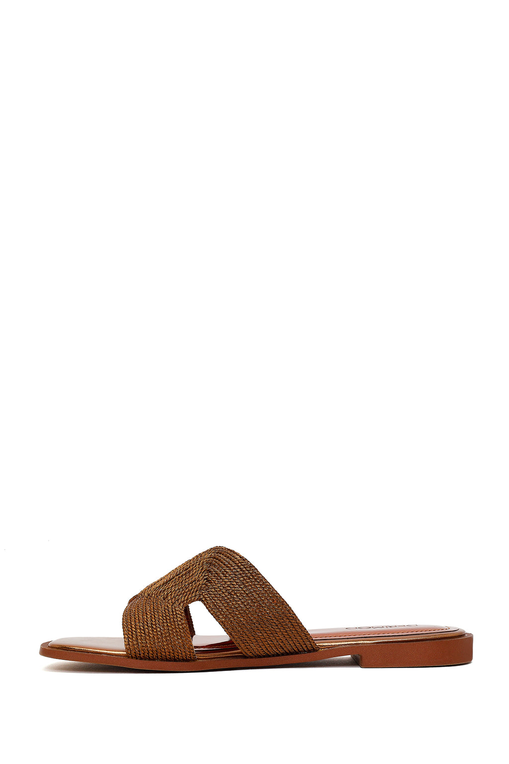 Kadın Bronz Metalik Terlik