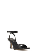 Women's Black Ankle Buckle Thin Heel Sandals | Derimod Women's Black Ankle Buckle Thin Heel Sandals | Derimod