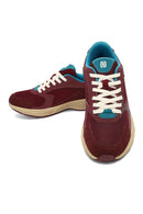 Derimod Studio Women's Burgundy Lace-Up Thick-Soled Sneaker | Derimod Derimod Studio Women's Burgundy Lace-Up Thick-Soled Sneaker | Derimod