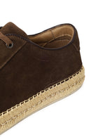 Erkek Kahverengi Kalın Tabanlı Süet Deri Sneaker | Derimod Erkek Kahverengi Kalın Tabanlı Süet Deri Sneaker | Derimod
