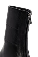 Women's Black Front Zipper Leather Boots | Derimod Women's Black Front Zipper Leather Boots | Derimod