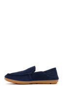 Erkek Lacivert Süet Deri Loafer | Derimod Erkek Lacivert Süet Deri Loafer | Derimod