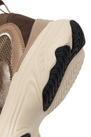 Kadın Bronz Bağcıklı Kalın Tabanlı Sneaker | Derimod Kadın Bronz Bağcıklı Kalın Tabanlı Sneaker | Derimod