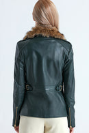 Karen Women's Leather Jacket | Derimod Karen Women's Leather Jacket | Derimod