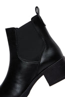 Women's Black Chunky Heel Chelsea Boots | Derimod Women's Black Chunky Heel Chelsea Boots | Derimod