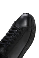 Men's Black Leather Sneaker | Derimod Men's Black Leather Sneaker | Derimod