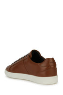 Geox Men's Brown Regio Lace-up Leather Sneaker | Derimod Geox Men's Brown Regio Lace-up Leather Sneaker | Derimod
