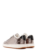 ACBC x Derimod Kadın Bronz Bağcıklı Metalik Sneaker | Derimod ACBC x Derimod Kadın Bronz Bağcıklı Metalik Sneaker | Derimod