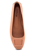 Women's Leather Buckle Detailed Ballerinas | Derimod Women's Leather Buckle Detailed Ballerinas | Derimod