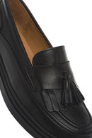 Kadın Siyah Püsküllü Deri Loafer | Derimod Kadın Siyah Püsküllü Deri Loafer | Derimod