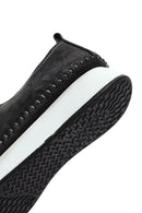 Women's Black Lace-Up Thick-Soled Patterned Leather Comfort Shoes | Derimod Women's Black Lace-Up Thick-Soled Patterned Leather Comfort Shoes | Derimod