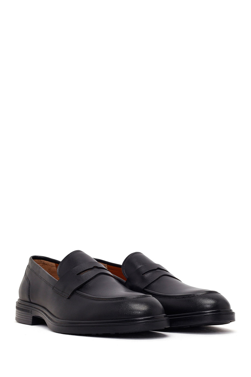 Erkek Siyah Deri Casual Loafer