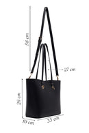 Woman Black Long-Strap Shoulder Bag | Derimod Woman Black Long-Strap Shoulder Bag | Derimod
