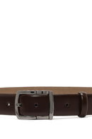 Men's Brown Leather Belt | Derimod