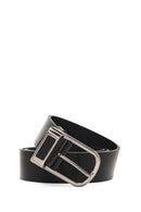 Men's Black Leather Belt | Derimod
