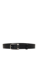 Men's Black Leather Belt | Derimod