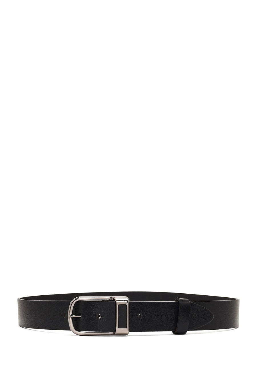 Men's Black Leather Belt