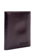 Men's Brown Leather Card Holder | Derimod